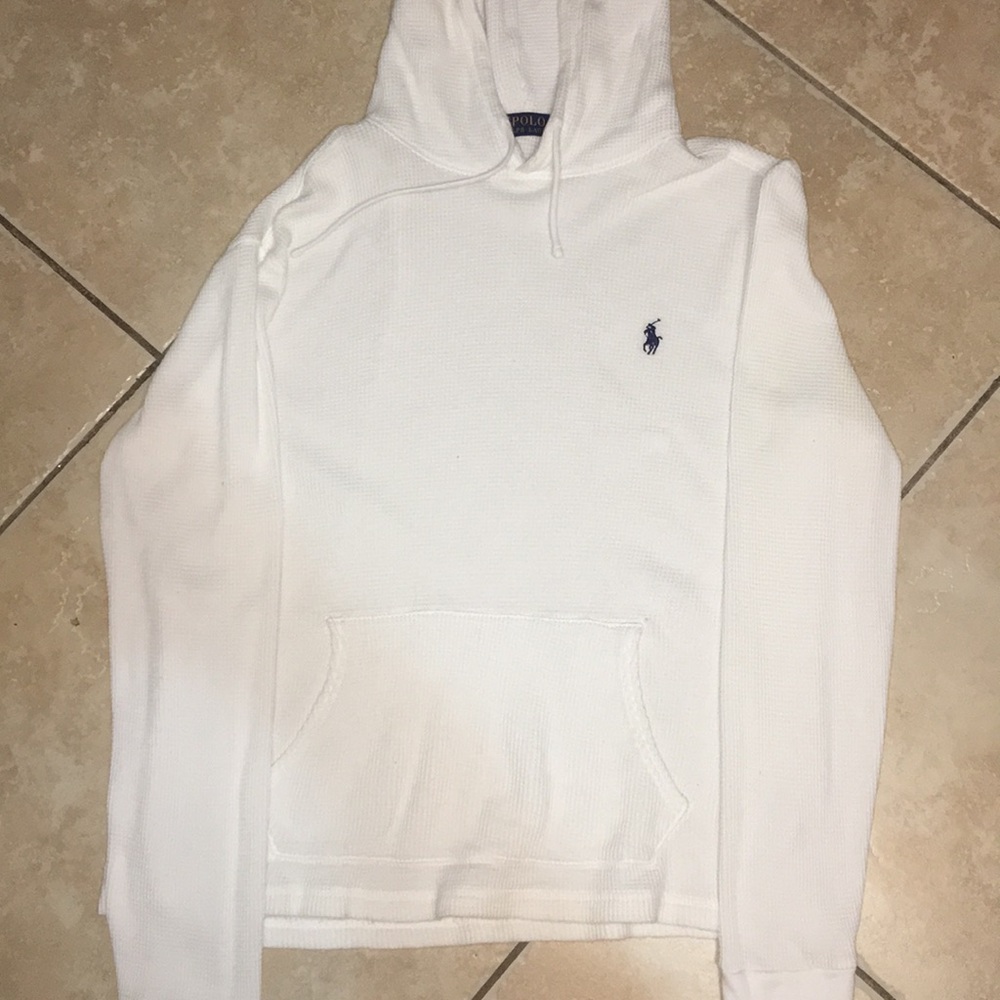 Men’s polo white sweater